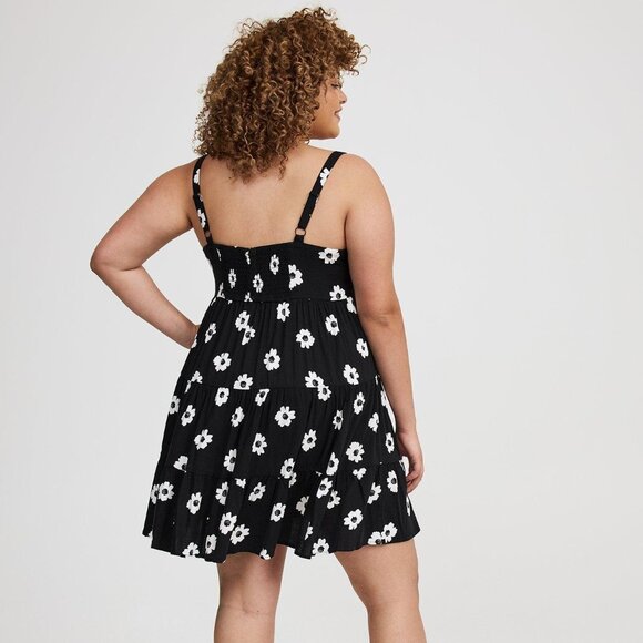 NWT TORRID Tiered Sweetheart Mini Dress - Picture 4 of 14